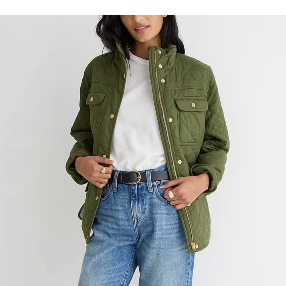 NWOT J. Crew Quilted downtown Jacket